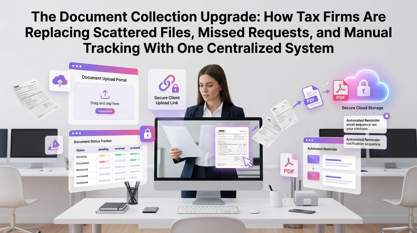 The Document Collection Upgrade: How Tax Firms Are Replacing Scattered Files, Missed Requests, and Manual Tracking With One Centralized System