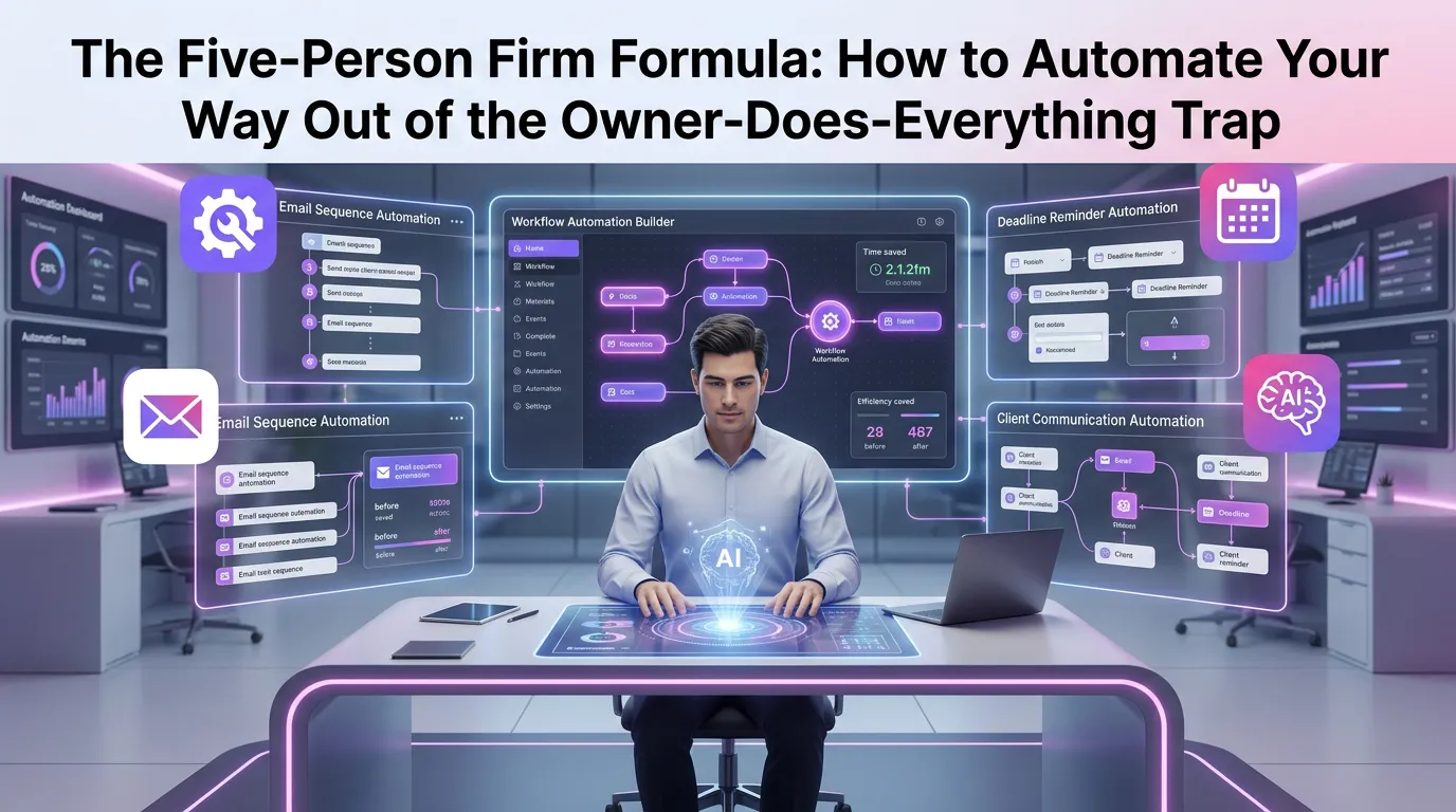 The Five-Person Firm Formula: How to Automate Your Way Out of the Owner-Does-Everything Trap