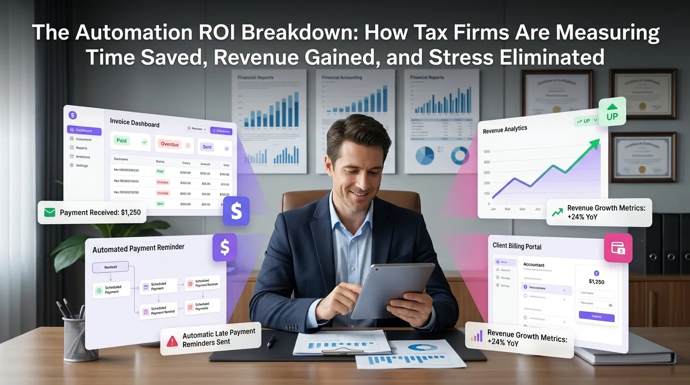 The Automation ROI Breakdown: How Tax Firms Are Measuring Time Saved, Revenue Gained, and Stress Eliminated