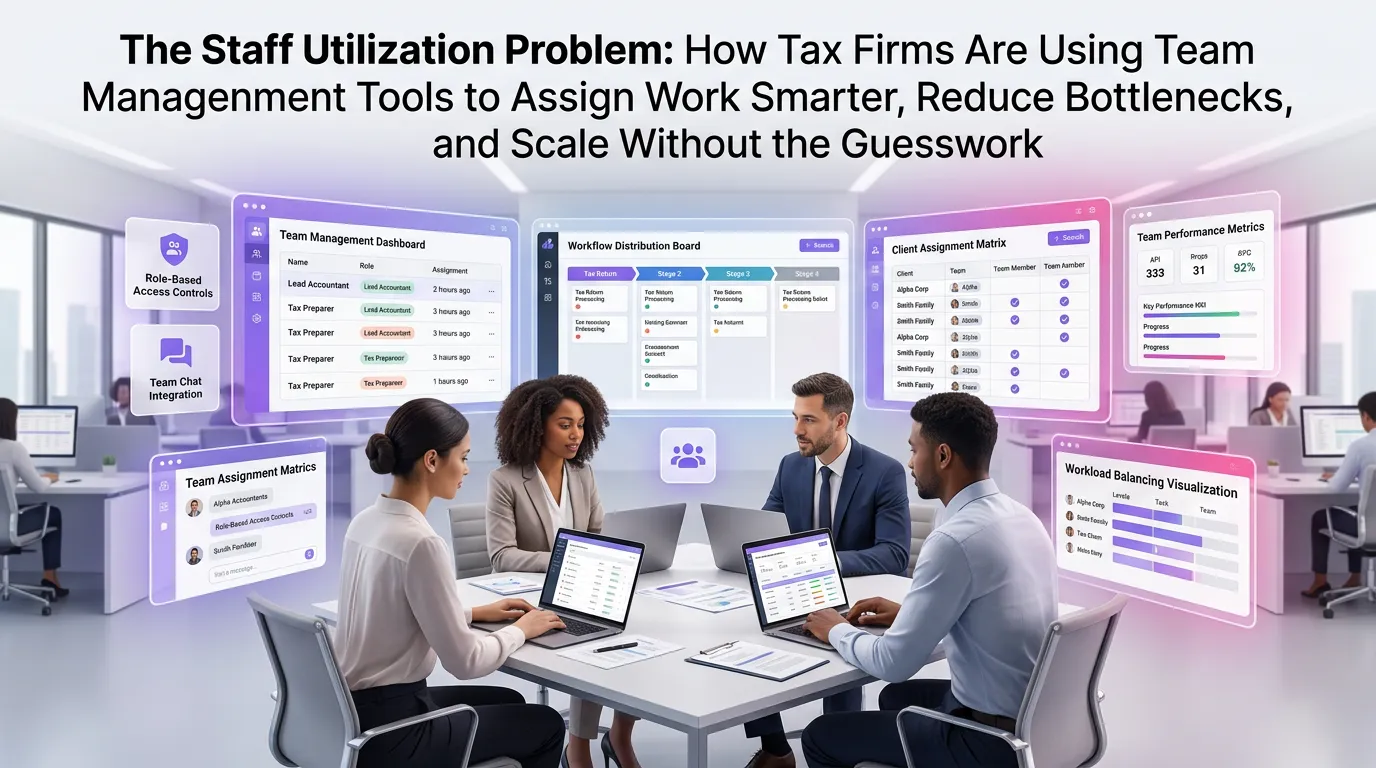 The Staff Utilization Problem: How Tax Firms Are Using Team Management Tools to Assign Work Smarter, Reduce Bottlenecks, and Scale Without the Guesswork