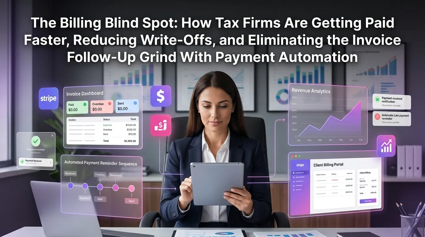The Billing Blind Spot: How Tax Firms Are Getting Paid Faster, Reducing Write-Offs, and Eliminating the Invoice Follow-Up Grind With Payment Automation