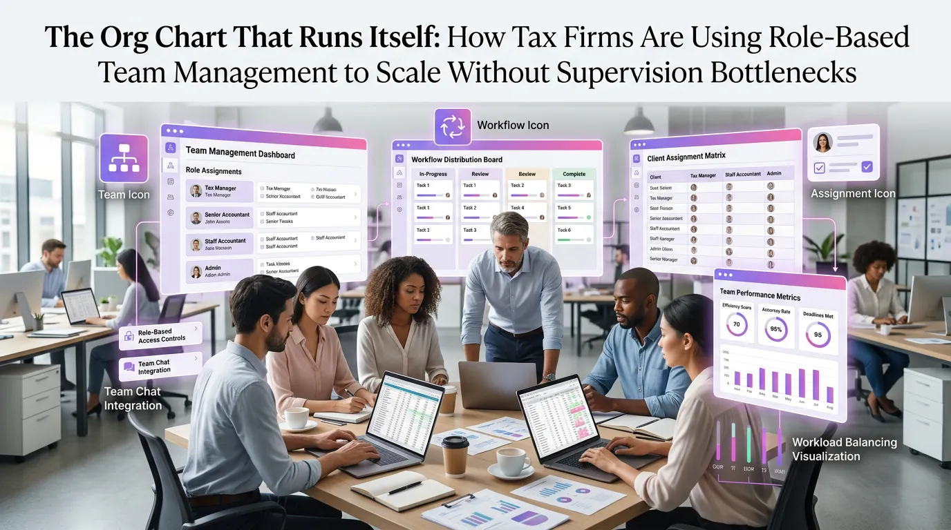 The Org Chart That Runs Itself: How Tax Firms Are Using Role-Based Team Management to Scale Without Supervision Bottlenecks