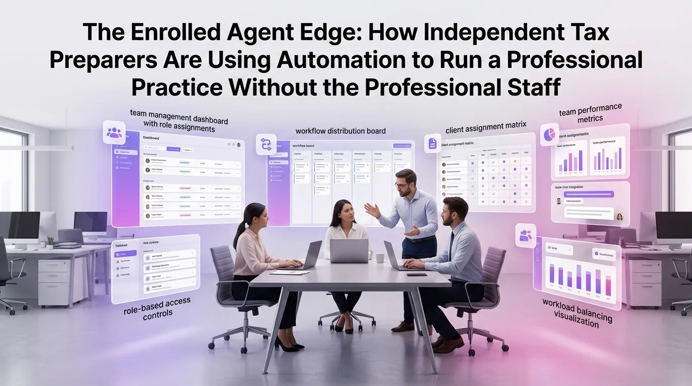 The Enrolled Agent Edge: How Independent Tax Preparers Are Using Automation to Run a Professional Practice Without the Professional Staff