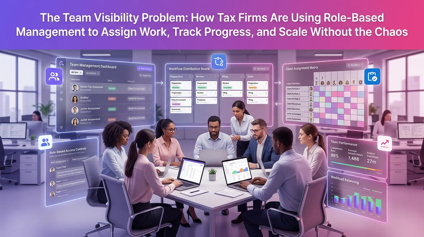 The Team Visibility Problem: How Tax Firms Are Using Role-Based Management to Assign Work, Track Progress, and Scale Without the Chaos