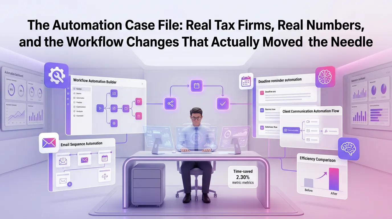 The Automation Case File: Real Tax Firms, Real Numbers, and the Workflow Changes That Actually Moved the Needle