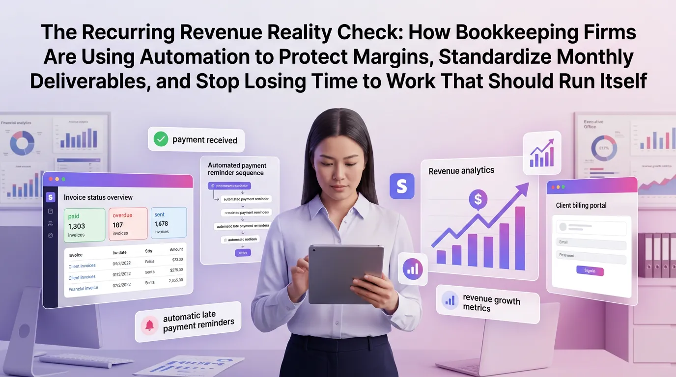 The Recurring Revenue Reality Check: How Bookkeeping Firms Are Using Automation to Protect Margins, Standardize Monthly Deliverables, and Stop Losing Time to Work That Should Run Itself